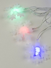 Светодиодная гирлянда Uniel Снежинки-3 220V разноцветный ULD-S0500-050/DTA Multi IP20 Snowflakes-3 UL-00007195 4