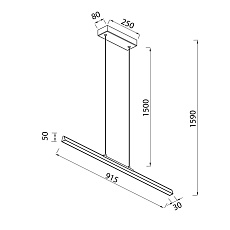 Подвесной светильник Mantra Lineal 8956 1