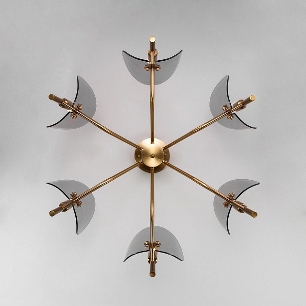 Потолочная люстра Eurosvet Rocco 60135/6 латунь Фото № 5