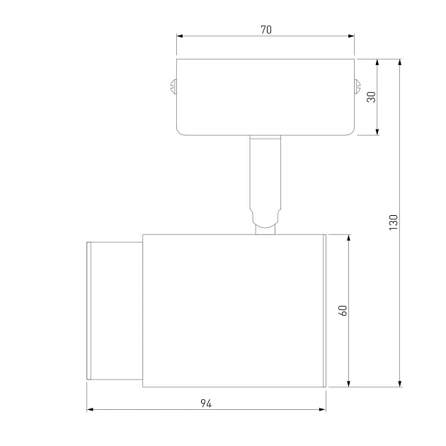 Спот Eurosvet Morgan 20124/1 белый/ черный Фото № 2