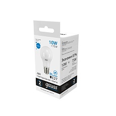 Лампа светодиодная Gauss E27 10W 6500K матовая 23230 4