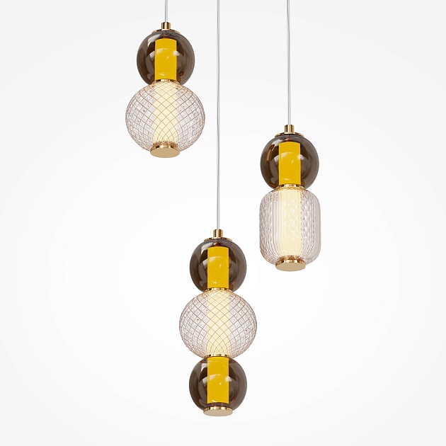 Подвесная светодиодная люстра Maytoni Drop MOD273PL-L33G3K Фото № 5