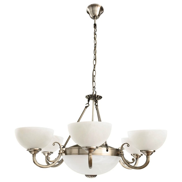 Подвесная люстра Arte Lamp Windsor White A3777LM-6-2AB изображение 1 Подвесная люстра Arte Lamp Windsor White A3777LM-6-2AB Фото № 1