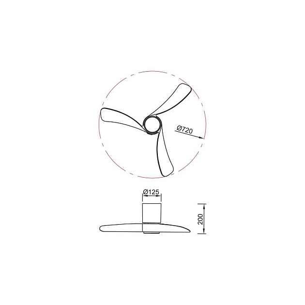 Люстра-вентилятор Mantra NEMO XS 9053 Фото № 4