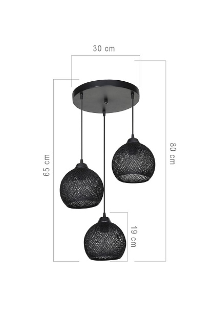 Подвесная люстра Toplight Lizbeth TL1612R-03BK изображение 4 Подвесная люстра Toplight Lizbeth TL1612R-03BK Фото № 4