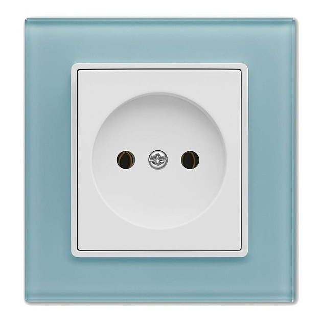 Розетка 2P Vesta-Electric Exclusive Blue голубой FRZ00040001SIN изображение 1 Розетка 2P Vesta-Electric Exclusive Blue голубой FRZ00040001SIN Фото № 1