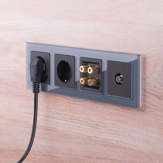 ТВ-розетка оконечная Werkel черный матовый W1183008 4690389157028 изображение 4 ТВ-розетка оконечная Werkel черный матовый W1183008 4690389157028 Фото № 4