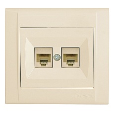 Розетка комп. двойная cat 5 Makel Defne 42010036