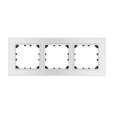 Рамка LK Studio 3-постовая из натурального анодированного алюминия LK60 864323-1