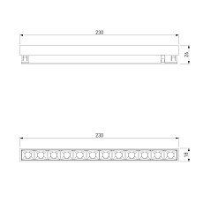 Трековый светильник Elektrostandard Brass Line a071847 5
