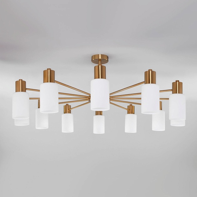 Потолочная люстра Eurosvet Vegga 70160/12 латунь Smart Фото № 5