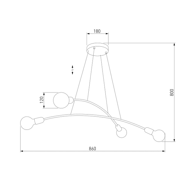 Подвесная люстра TK Lighting 2727 Helix Gold Фото № 3