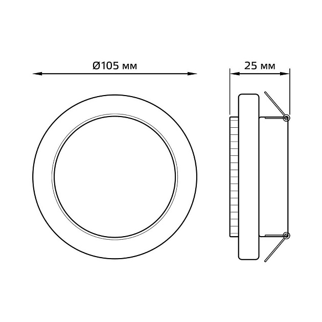 Встраиваемый светильник Gauss Tablet GX008  Фото № 5