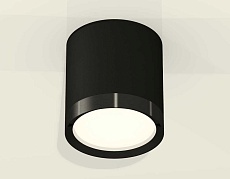Комплект накладного светильника Ambrella light XS8142002 SBK/PBK черный песок/черный полированный GX53 (C8142, N8113) 1