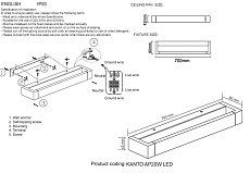 Бра Crystal Lux KANTO AP20W LED BL 3