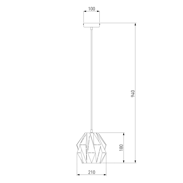 Подвесной светильник Eurosvet 50137/1 черный Фото № 2