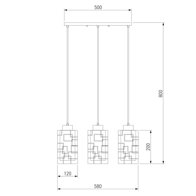 Подвесной светильник Eurosvet 50002/3 хром Фото № 2
