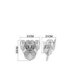 Настенный светильник Arte Lamp Kapri A4078AP-2CC 1