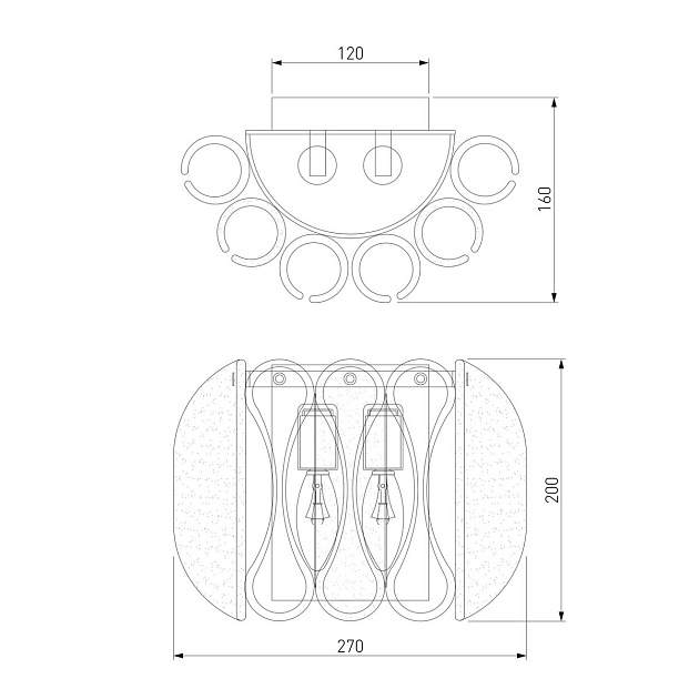 Настенный светильник Bogates Callas 365/2 изображение 2 Настенный светильник Bogates Callas 365/2 Фото № 2
