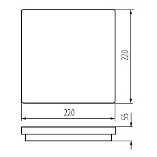 Потолочный светодиодный светильник Kanlux BENO 18W WW-L-W 33381 4