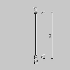 Крепление потолочное Maytoni Technical Accessories for tracks Flarity TRA159C-IPC1-BS 4