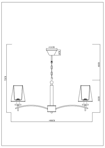 Подвесная люстра Arte Lamp Kensington A4098LM-8CC изображение 2 Подвесная люстра Arte Lamp Kensington A4098LM-8CC Фото № 2