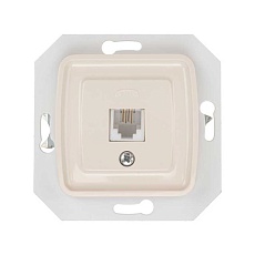 DEA Розетка Телефон RJ11 с/у мех. Беж KRANZ KR-78-0252