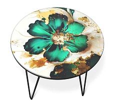 Журнальный стол Sheffilton SHT-CT27 малахитово зеленый/черный муар 4007482110 4