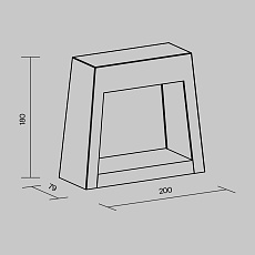 Уличный настенный светодиодный светильник Maytoni Cont O464WL-L18GF3K 3