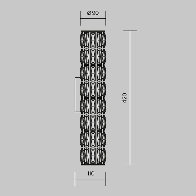Бра Maytoni Talento DIA008WL-02CH изображение 2 Бра Maytoni Talento DIA008WL-02CH Фото № 2
