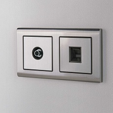 Розетка Ethernet RJ-45 Werkel глянцевый никель W1181002 4690389158247 2