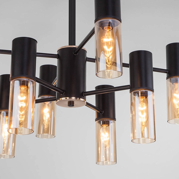 Подвесная люстра Eurosvet Tesoro 70125/8 черный изображение 3 Подвесная люстра Eurosvet Tesoro 70125/8 черный Фото № 3