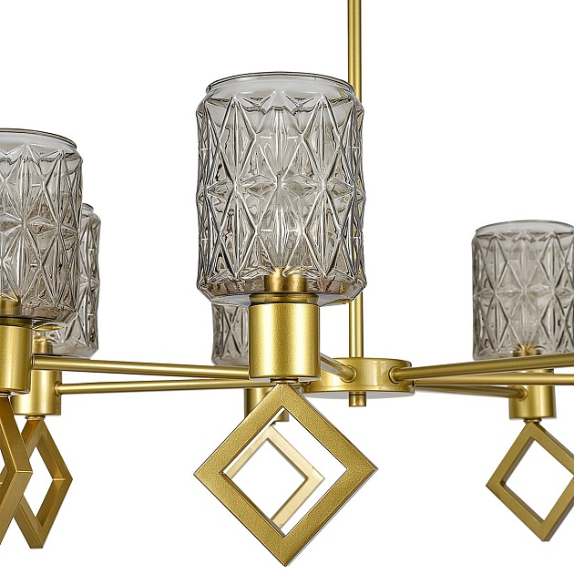 Подвесная люстра Indigo Preda V13025/7R Gold V000470 изображение 2 Подвесная люстра Indigo Preda V13025/7R Gold V000470 Фото № 2