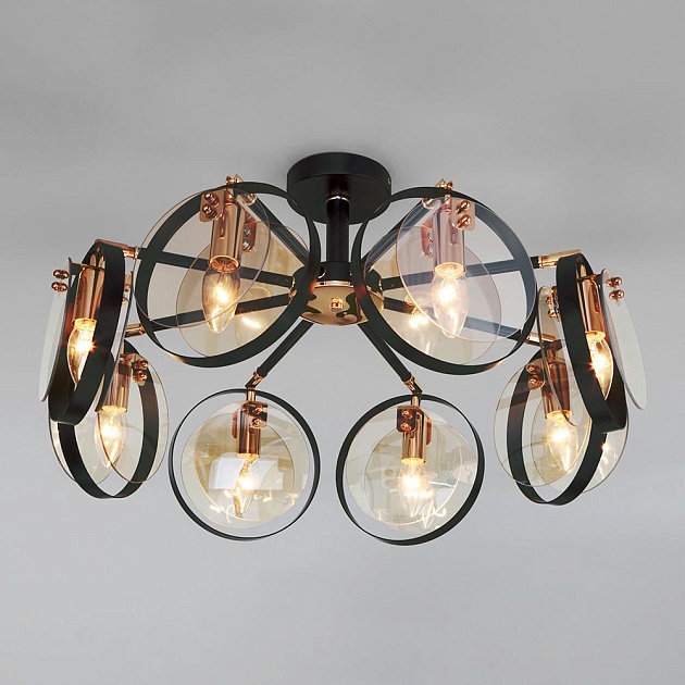 Потолочная люстра Eurosvet Gallo 70121/8 черный Фото № 5