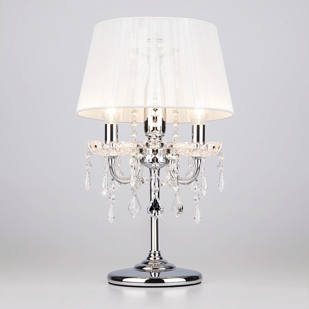 Настольная лампа Eurosvet 2045/3T хром/белый Фото № 1