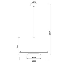 Подвесной светильник Mantra Tina 9000 1