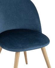 Кухонный стул Stool Group Лион велюр голубой DC-69030 HLR-63 2