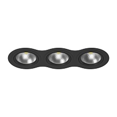 Комплект из светильника и рамки Lightstar Intero 111 (217937+217907+217907+217907) i937070707
