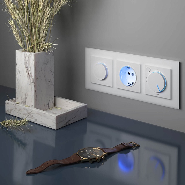 Диммер с подсветкой Werkel белый W1142101 4690389155260 Фото № 8