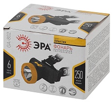 Налобный светодиодный фонарь ЭРА Практик аккумуляторный 75x67 135 лм GA-802 Б0033765 2