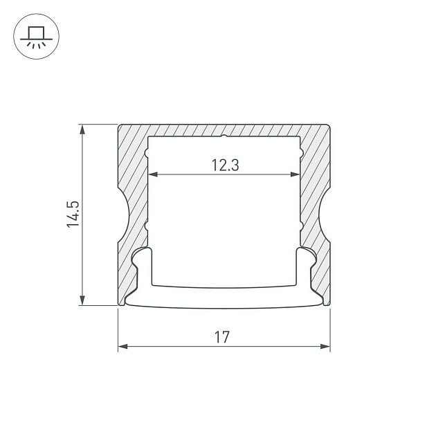 Профиль Arlight ARH-LINE-2315-2000 ANOD 036331 изображение 3 Профиль Arlight ARH-LINE-2315-2000 ANOD 036331 Фото № 3