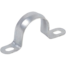 Скоба металлическая двухлапковая d=25-26мм IEK CMAT11-25-100