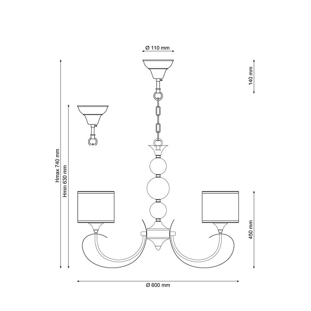 Подвесная люстра Lucia Tucci Bregatto 100.5 Фото № 2