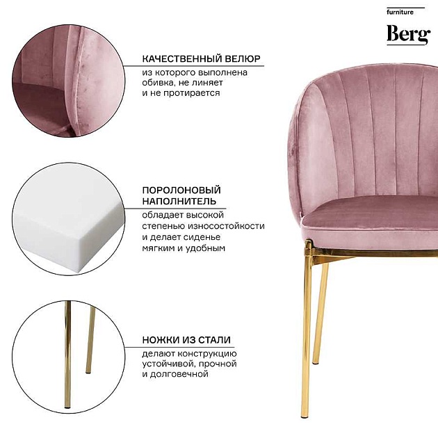 Кухонный стул Bergenson Bjorn Coral BEAR-CO10815 Фото № 2