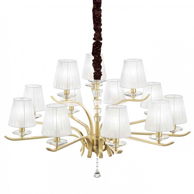 Подвесная люстра Ideal Lux Pegaso SP12 Ottone Satinato 197746 Фото № 1