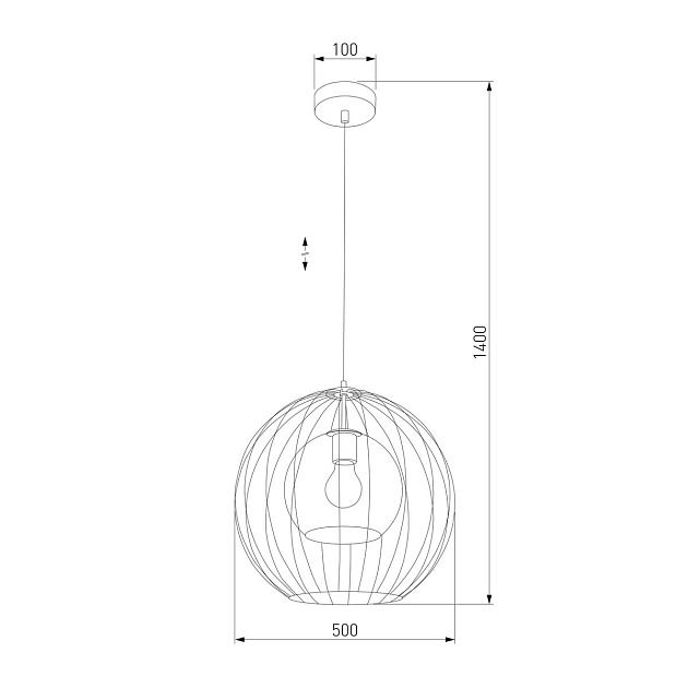Подвесной светильник TK Lighting 2552 Universo Black Фото № 3