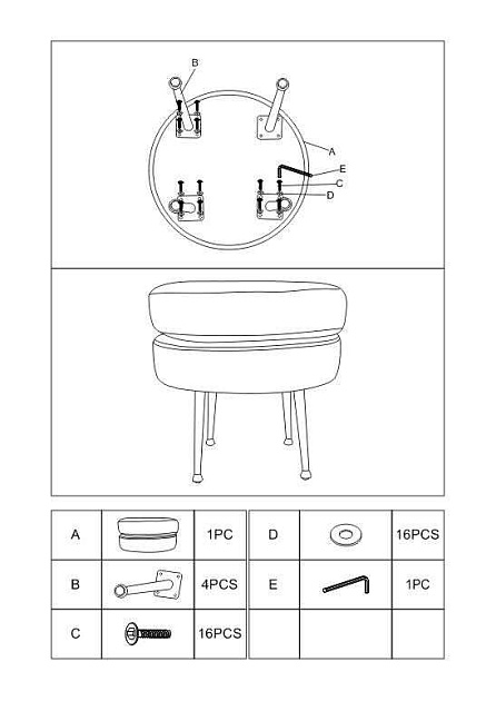Банкетка Woodville Viko 11757 Фото № 2