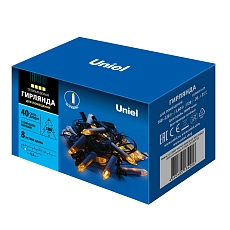 Светодиодная гирлянда Uniel Свеча 220V теплый белый ULD-S0800-040/SGA Warm White IP20 Candles UL-00007246 1