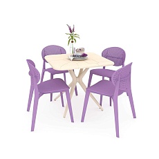 Обеденная группа Sheffilton SHT-DS161 бежевый/лаванда 9982700601