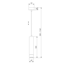 Подвесной светильник Eurosvet DLN107 GU10 черный/золото 2